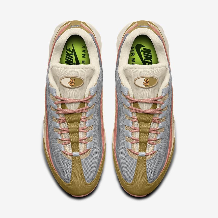 Giày Nike Air Max 95 Unlocked By You Nữ Xám Hồng